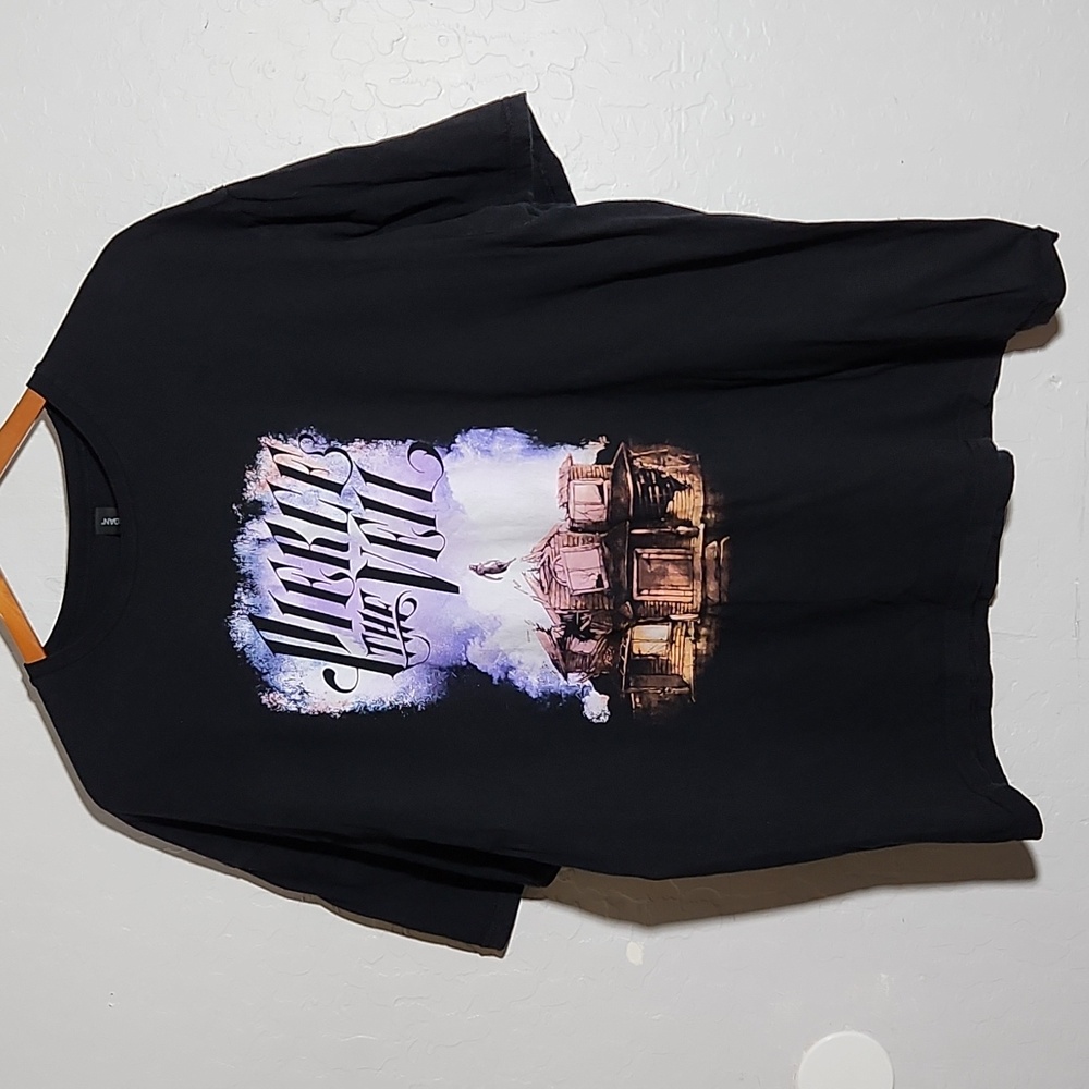 Gildan 2XL Pierce the Veil Cillide w the Sky Band Vlack Short Sleeve Shirt